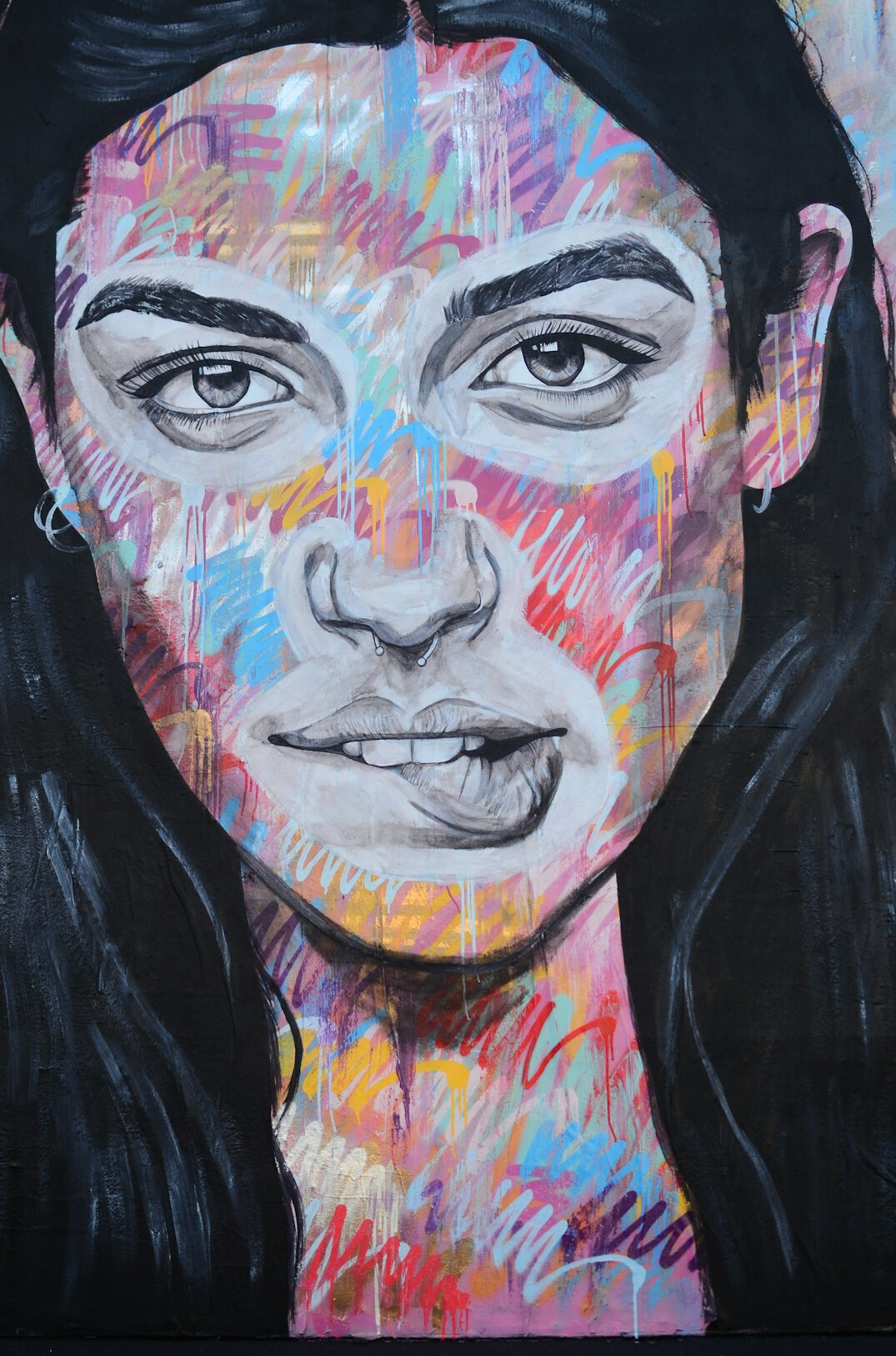 Portrait of a woman with dark hair